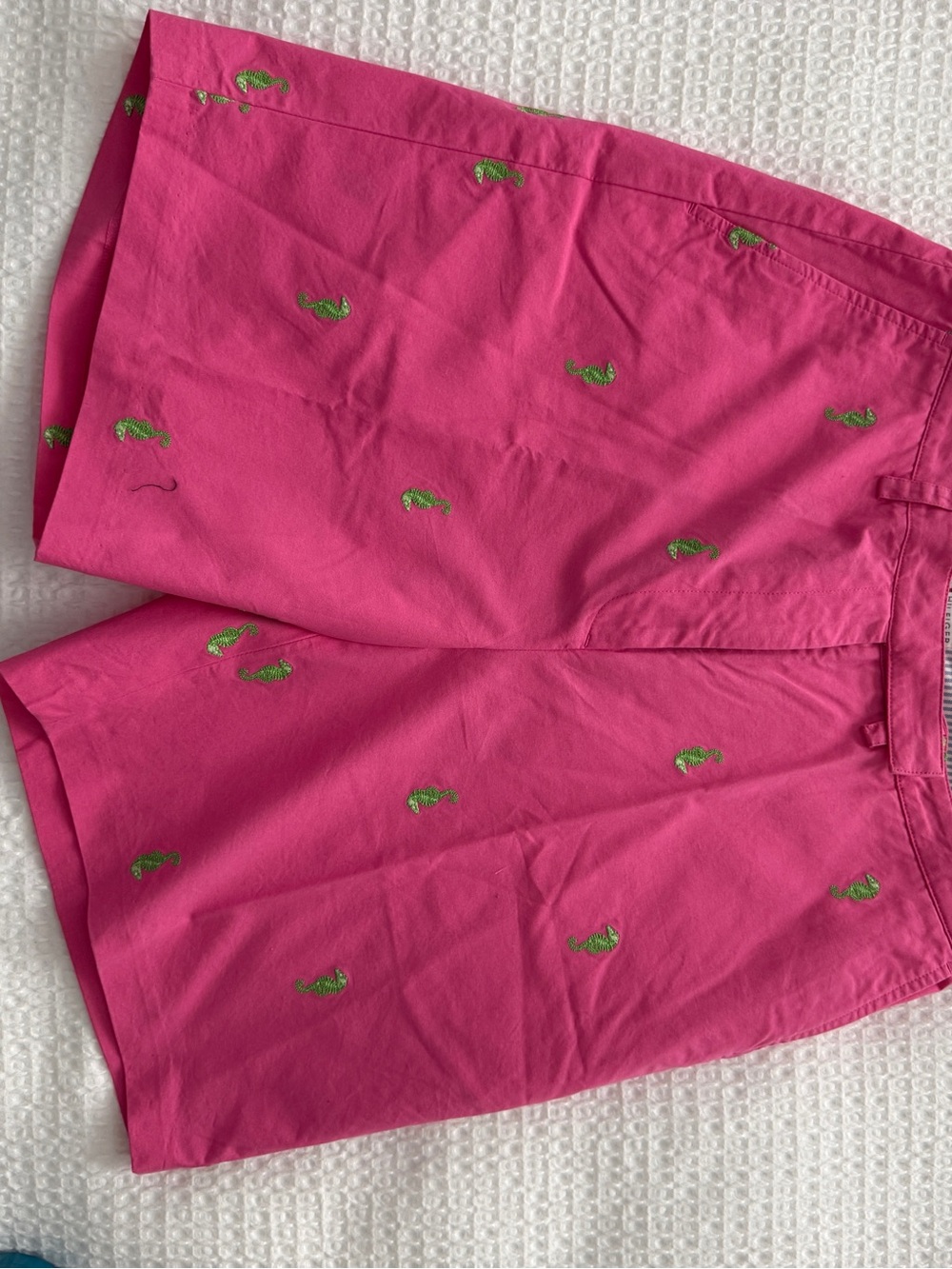 Tommy Hilfiger Bright Pink Embroidered Shorts